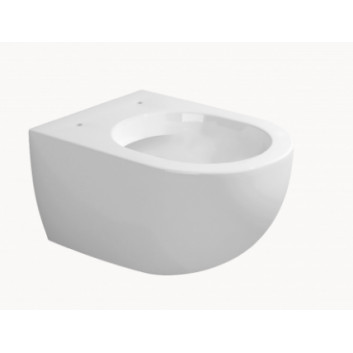 Wall-hung wc WC Flaminia Link 56 x 36 x 20 cm, black outside/white wewnątrz, zdobienie, goclean- sanitbuy.pl