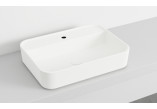 Countertop washbasin/hanging Cielo Shui Comfort, 60x43cm, without overflow, battery hole, white shine