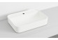 Countertop washbasin/hanging Cielo Shui Comfort, 60x43cm, without overflow, battery hole, white shine