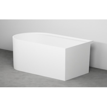 Bathtub wallmounted Cielo Febe , 140x80cm, white mat