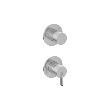 Shower mixer concealed without shower switch, Deante Silia, brushed steel