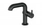 Washbasin faucet tall with rectangular spout, Deante Silia, nero