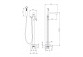 Bath tap with shower set , Deante Silia, nero