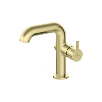 Washbasin faucet tall with rectangular spout, Deante Silia, nero