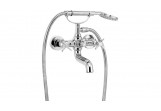 Bath tap with shower set, Deante Temisto, chrome