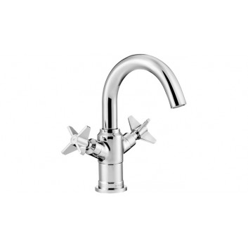 Bath tap with shower set, Deante Temisto, chrome