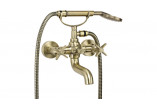 Shower mixer concealed with switch natrysku, Deante Silia, gold szczotkowane