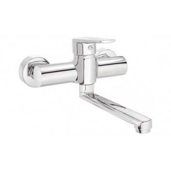 Shower mixer wall mounted, Deante Tubo, chrome