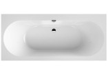 Bathtub wallmounted Villeroy & Boch OBERON 2.0, 180x80, Quaryl, white