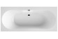 Bathtub wallmounted Villeroy & Boch OBERON 2.0, 180x80, Quaryl, white