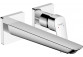 Mixer single lever basin Fine with spout 20.6cm, wall mounted concealed, Hansgrohe Logis, chrome