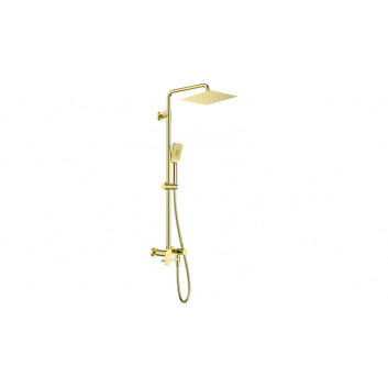 Overhead shower with mixer shower termostatyczną, Deante , gold szczotkowane