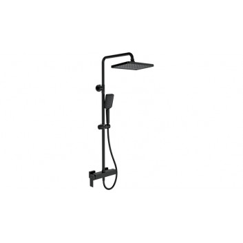 Overhead shower with mixer wannową- movable spout , Deante Alpinia , gold