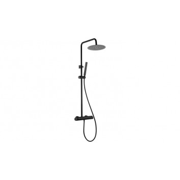 Overhead shower with mixer shower , Deante Anemon , nero