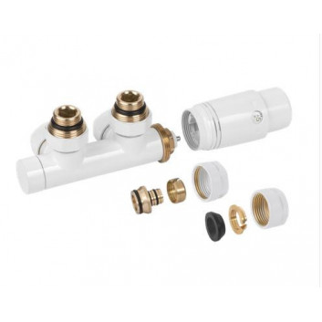 Set thermostatic Invena uniwersalny, jednootworowy typu Duoplex Prov - white shiny