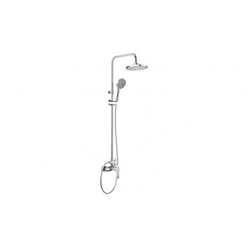 Overhead shower with mixer wannową, Deante Coriander , nero