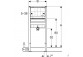 Frame for urinal GEBERIT DUOFIX uniwersalny, dla armatury concealed H112 - 130