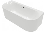 Bathtub wallmounted 180x80 left, Villeroy&Boch Loop&Friends - Weiss Alpin