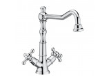 Washbasin faucet tall with waste Click-Clack, Roca Carmen, chrome