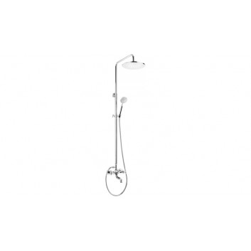 Overhead shower with mixer wannową, Deante Tubo, chrome