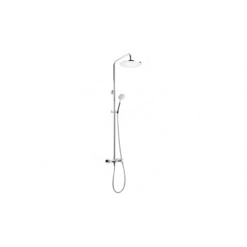 Overhead shower with mixer wannową, Deante Temisto, chrome