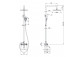 Overhead shower with mixer shower, Deante Temisto, chrome