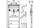 Concelaed frame for washbasin TECEprofil, height 820-980mm