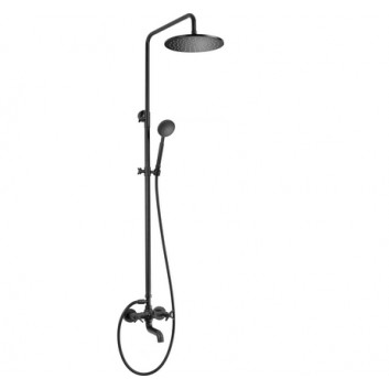 Overhead shower with mixer shower, Deante Temisto, brass