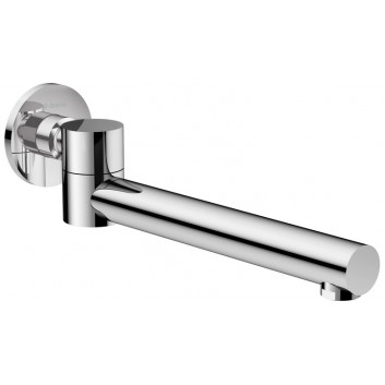 Spout bath square Deante Cascada 176 mm, chrome 