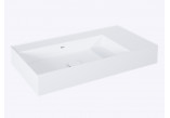 Washbasin wall mounted left 80x45.5cm, Elita Solid-Surface, white mat