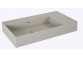 Washbasin wall mounted left 80x45.5cm, Elita Solid-Surface, white mat