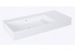 Washbasin wall mounted left 80x45.5cm, Elita Solid-Surface, white mat