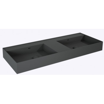 Washbasin wall mounted left 80x45.5cm, Elita Solid-Surface, white mat