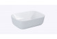 Washbasin wall mounted left DUO 120.5x45.5cm, Elita Solid-Surface, white mat/anthracite mat