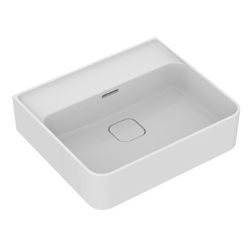 Washbasin rectangular z overflow 50x43cm, Ideal Standard Strada II, white