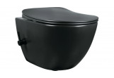 Bowl WC z funkcją bidetu with mixer mieszaczową, Deante Peonia - nero (black mat)