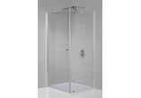 Shower cabin square 80x80cm, Sanplast KNDJ/PRIII-80-S sbW0, glass transparent, silver profile shiny