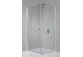 Shower cabin square 80x80cm, Sanplast KNDJ/PRIII-80-S sbW0, glass transparent, silver profile shiny