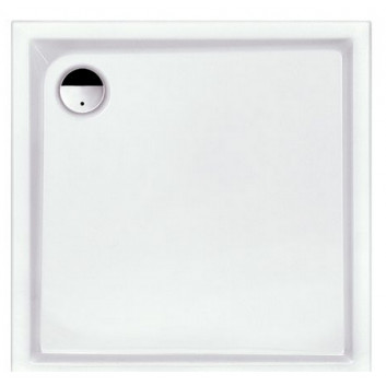 Square shower tray acrylic 80x80cm, Sanplast Prestige Bza/PR, white