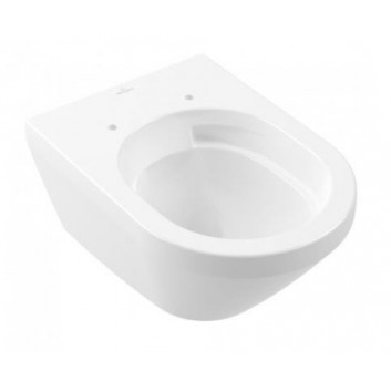 Wall-hung wc Villeroy&Boch Omnia Architectura, 53x37 cm, bezrantowa with coating CeramicPlus, with soft-close WC seat szeroką