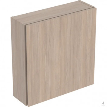 Cabinet górna square z jednymi drzwiami, Geberit iCon, oak/melaminowa struktura drewna 