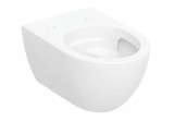 Bowl wc Geberit Acanto hanging 53x35 cm, washdown model, ukryte mocowania, TurboFlush, with coating KeraTect - white