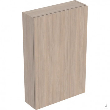 Cabinet górna square z jednymi drzwiami, Geberit iCon, oak/melaminowa struktura drewna 