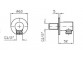 Shut-off valve, Zucchetti, chrome