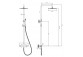 Thermostatic shower system wall mounted, Omnires Y - Chrome 