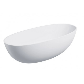 Bathtub freestanding 175x78cm, Omnires Shell M+, white mat