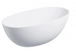 Bathtub freestanding 175x78cm, Omnires Shell M+, white mat