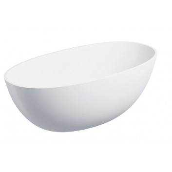 Bathtub freestanding 175x78cm, Omnires Shell M+, white mat