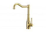 Kitchen faucet with rectangular spout, Deante Tamizo, gold