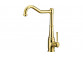 Kitchen faucet with rectangular spout, Deante Tamizo, gold